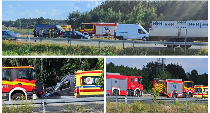 Wypadek i kolizja na S17 – Trasa zakorkowana w obu kierunkach
