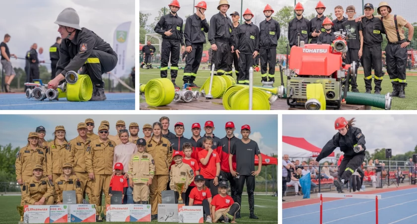15 drużyn w zawodach sportowo-pożarniczych