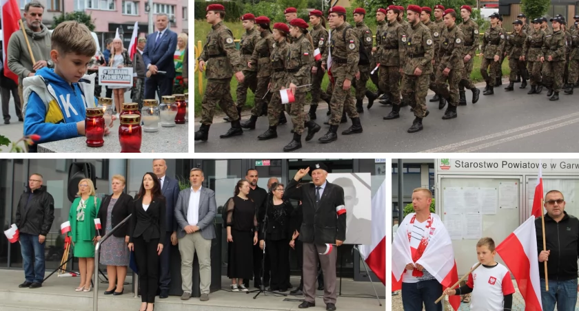 Marsz solidarności z żołnierzami przeszedł ulicami Garwolina 