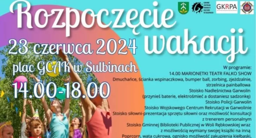 Piknik na rozpoczęcie wakacji w Sulbinach