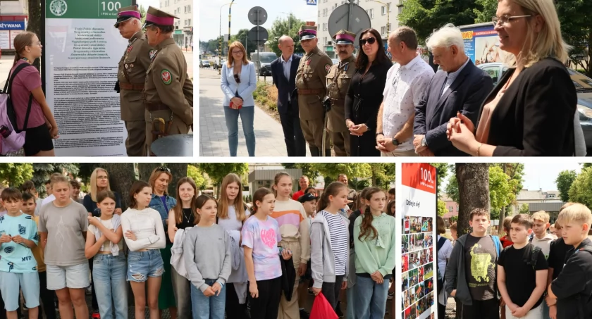 Wystawę można oglądać na Skwerze Solidarności w centrum Garwolina