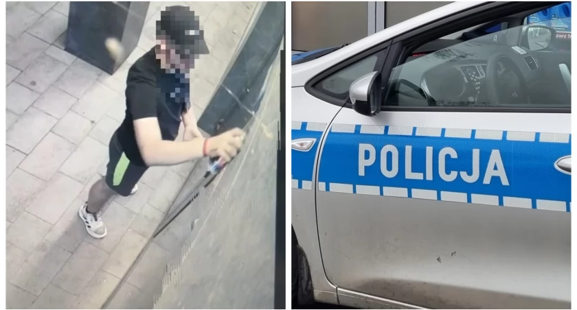 17-letni wandal zatrzymany na gorącym uczynku