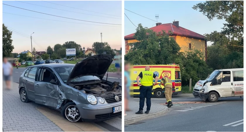 Wypadek na skrzyżowaniu – Jedna osoba trafiła do szpitala