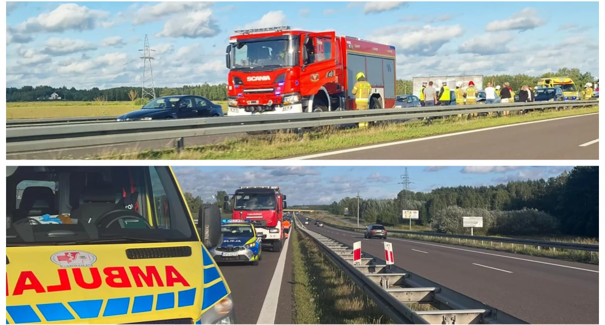 Zderzenie 3 samochodów na S17 – Niedzielne korki dały kierowcom w kość!