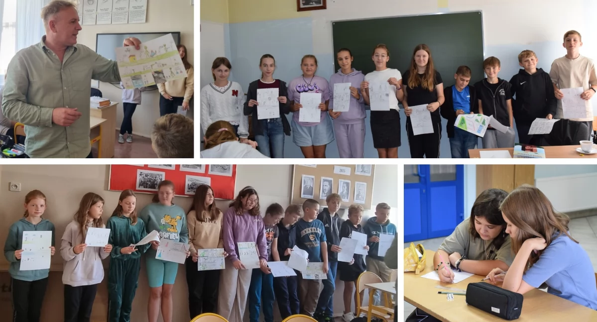 Młodzież tworzyła komiksy z pisarzem Zbigniewem Masternakiem