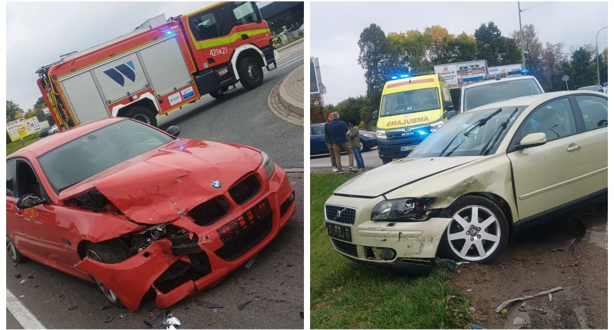 Wypadek na skrzyżowaniu przy Shellu