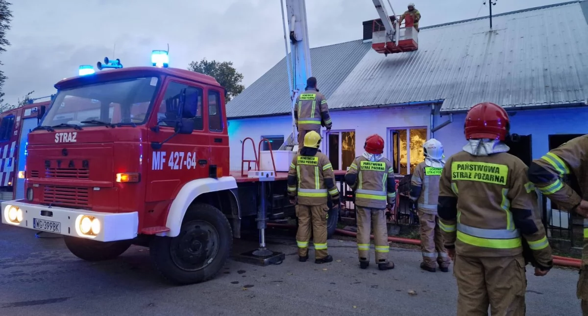 Pożar domu w Miastkowie Kościelnym – Interweniowali strażacy