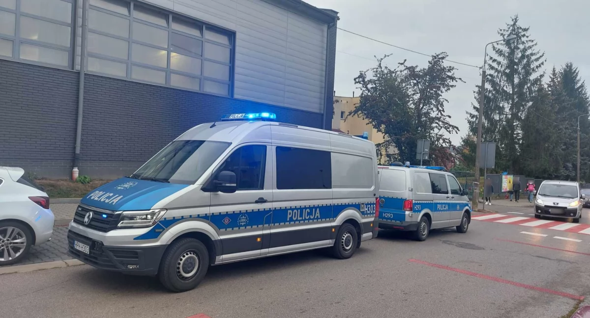 Potrącenie przy szkole