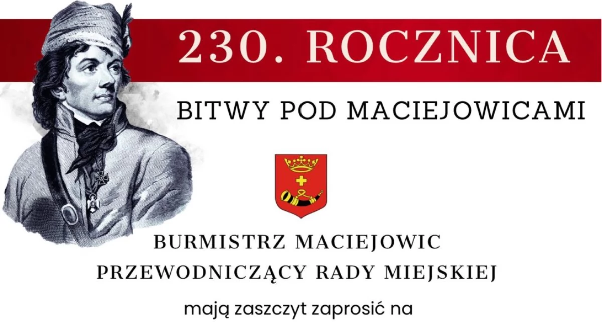 Obchody 230. rocznicy Insurekcji Kościuszkowskiej i Bitwy pod Maciejowicami