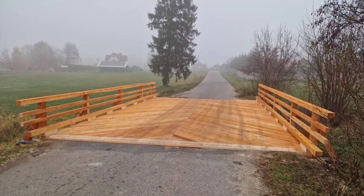 Remont mostu zakończony. Droga przejezdna 