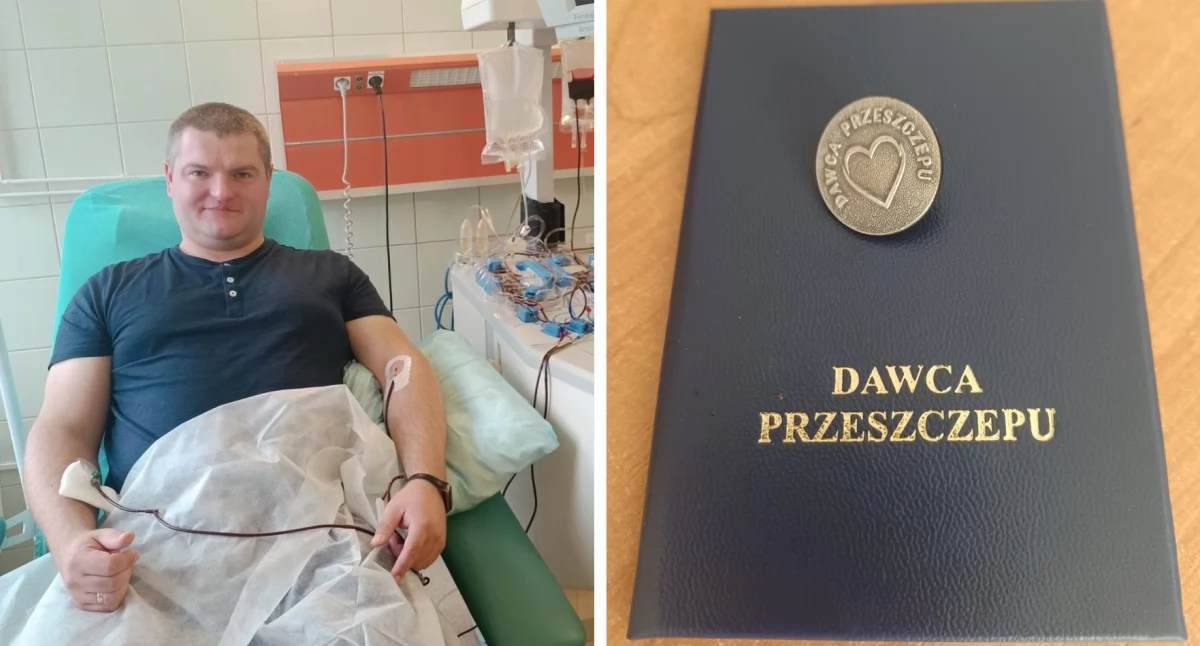 Policjant oddał szpik genetycznemu bliźniakowi