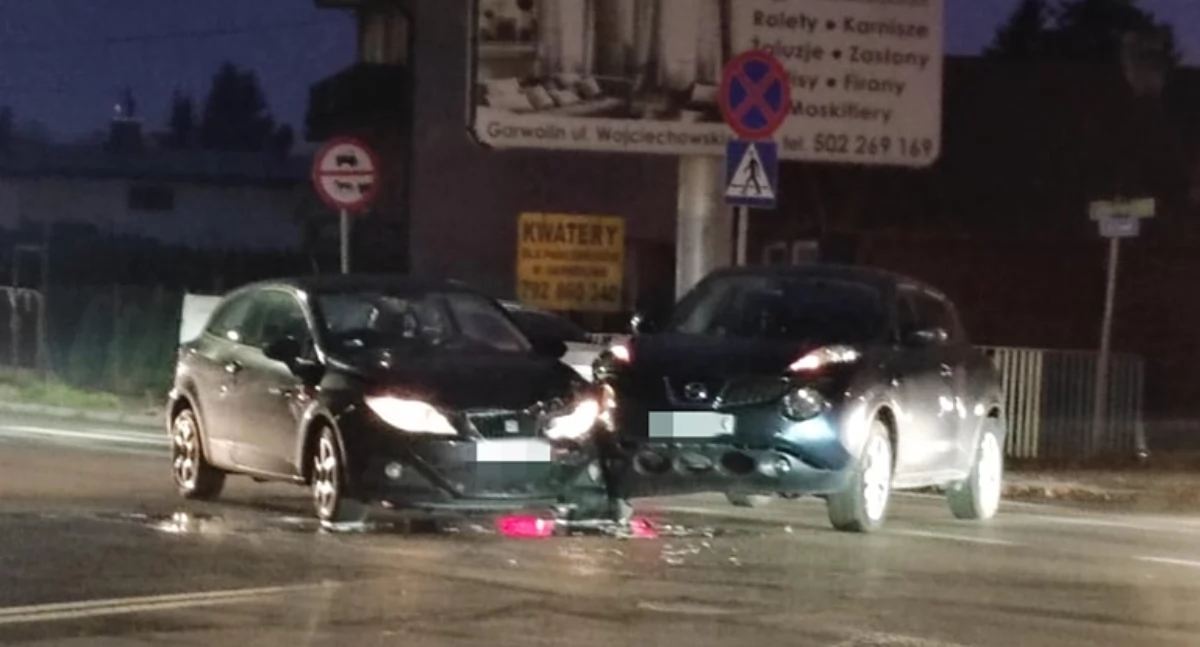 Wymuszenie pierwszeństwa i kolizja nissana z seatem