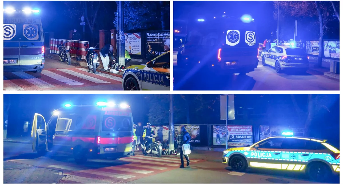 15-latek trafił do szpitala po wypadku przy szkole