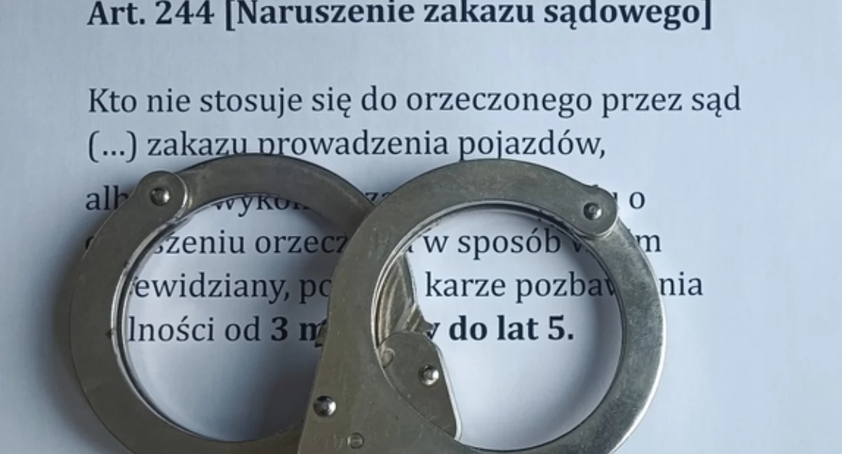 Miał zakaz, ale usiadł za kierownicą. Grozi mu 5 lat 
