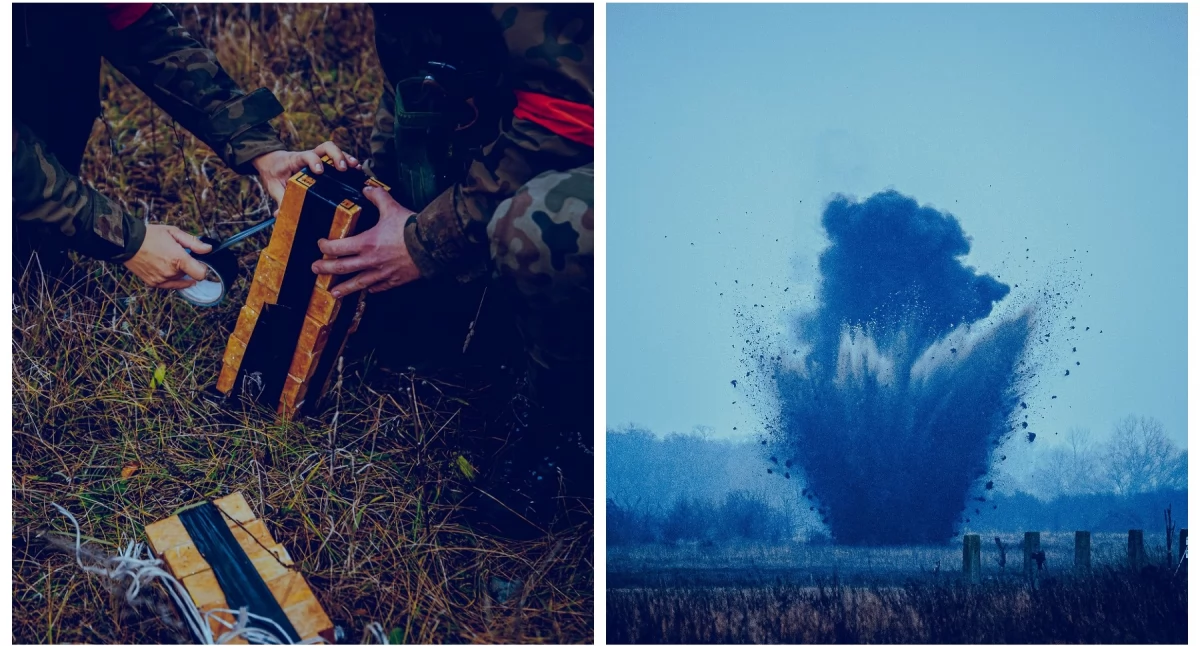 Detonują kilkaset kilogramów materiałów wybuchowych