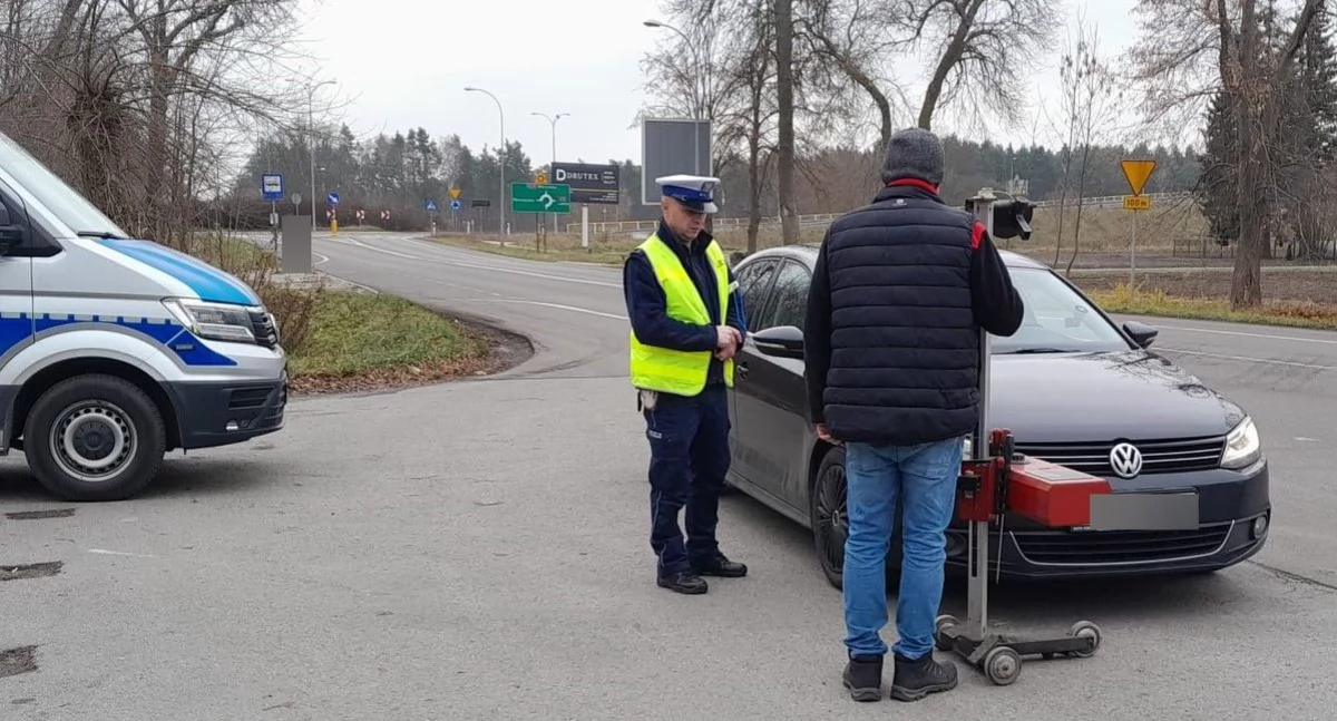 Akcja policji i diagnosty ze stacji kontroli pojazdów