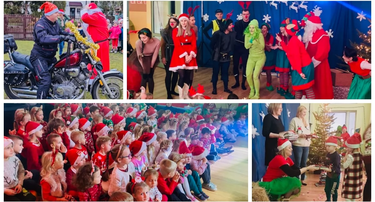 Mikołaj przyjechał na Harleyu, a rodzice zrobili świąteczne show!