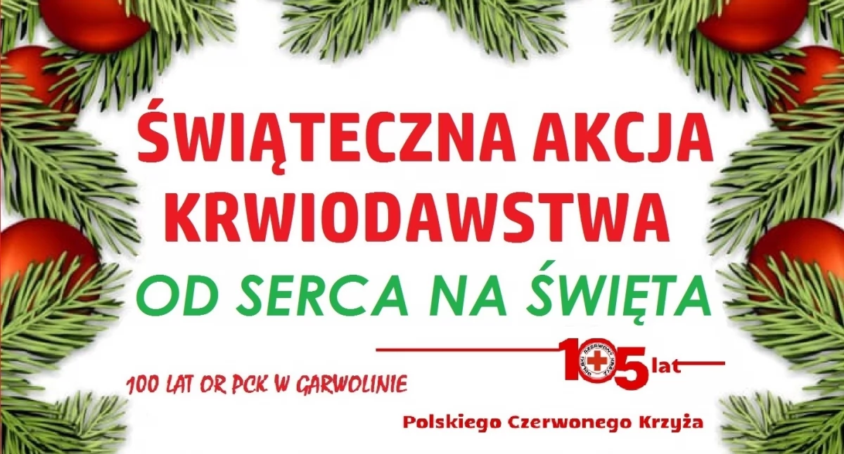 Od serca na święta - przedświąteczna akcja krwiodawstwa
