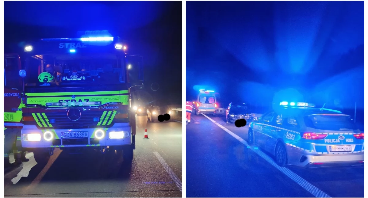 Kolizja na S17 - Chrzest bojowy nowego wozu zaliczony na 5+