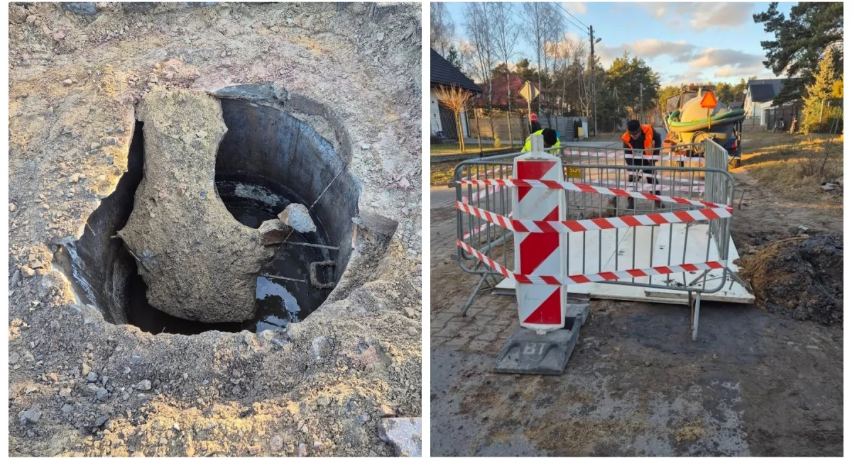 Uszkodzona studnia kanalizacyjna - Wystąpią czasowe utrudnienia