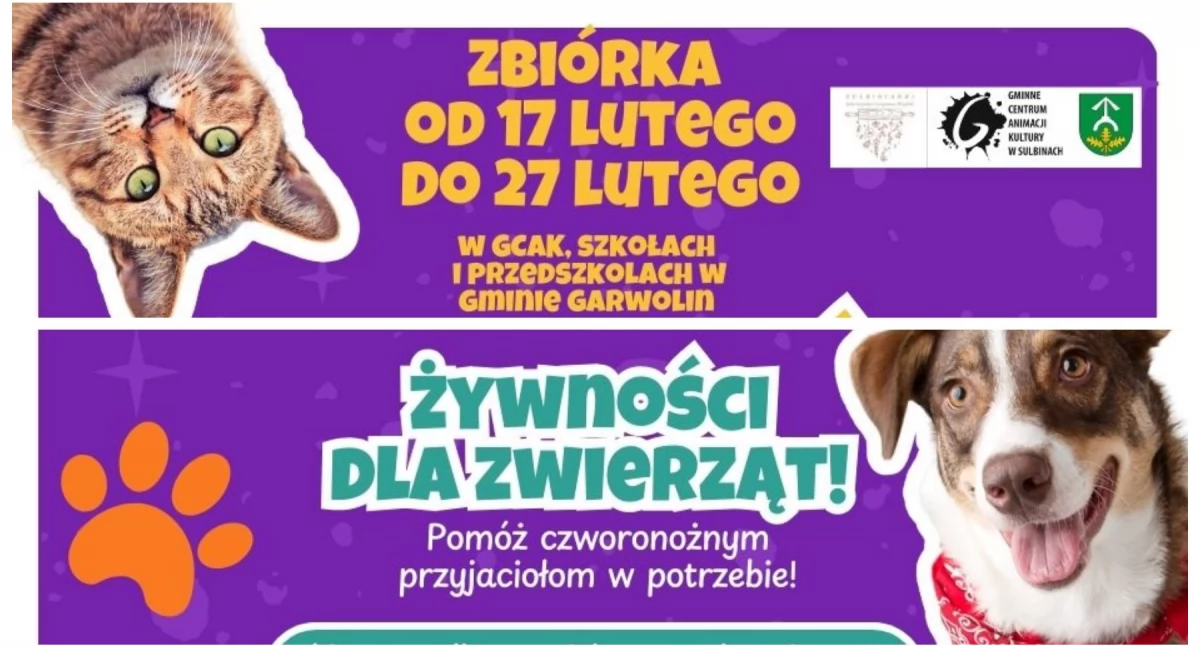 Miska Szczęścia - Zbiórka żywności dla psów i kotów