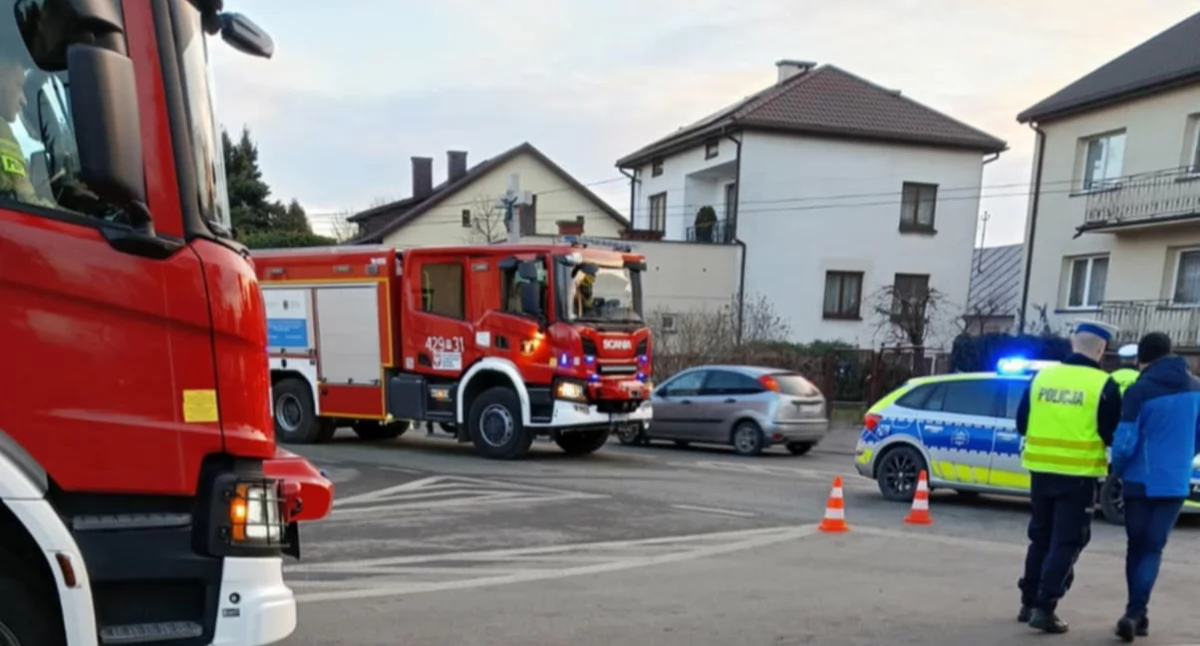 Wypadek na skrzyżowaniu w Garwolinie