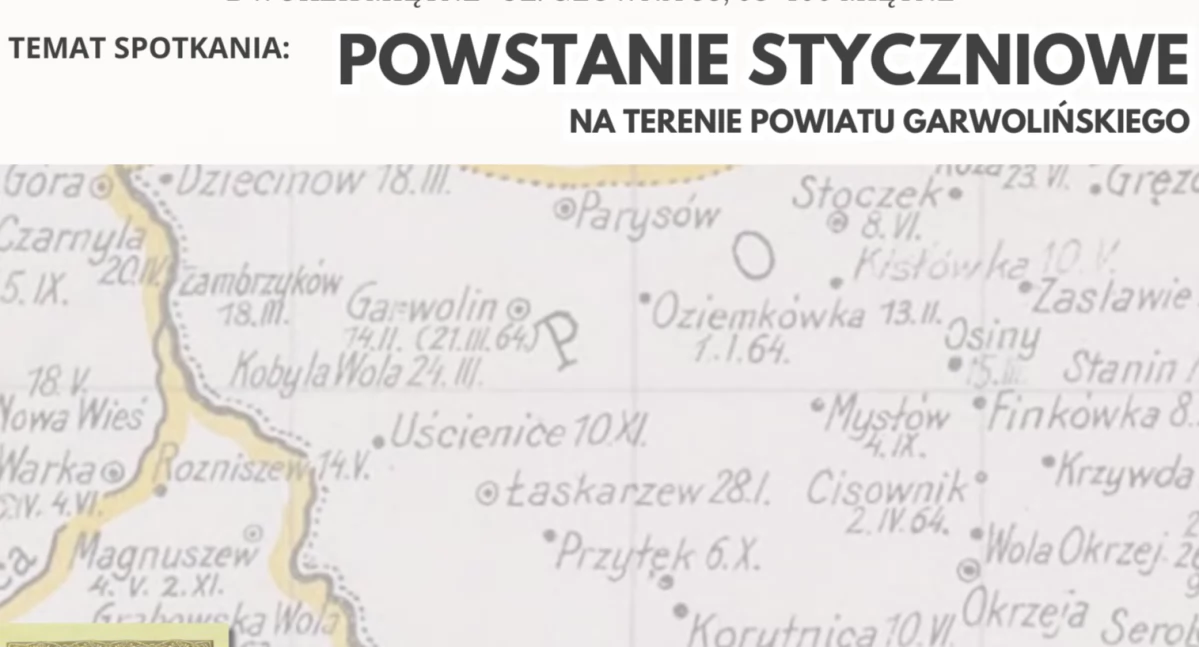 O Powstaniu Styczniowym na terenie powiatu