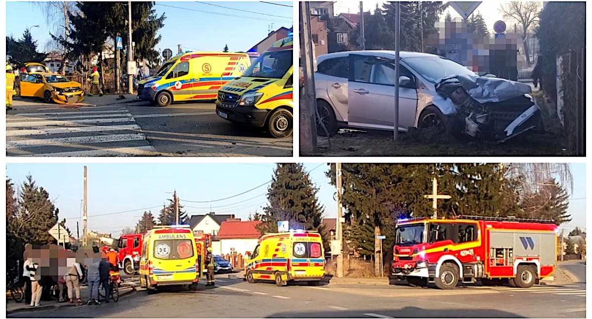 Poważna kolizja na skrzyżowaniu - Huk był ogromny!