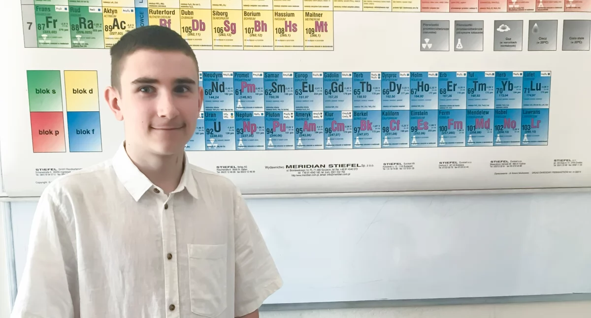 Uczeń z Korytnicy finalistą Wojewódzkiego Konkursu Przedmiotowego z Chemii! Wielki Sukces Patryka Żaczka!
