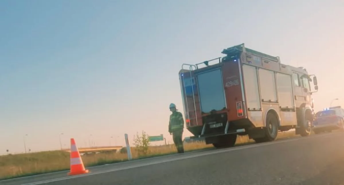 Niebezpieczne zdarzenie z udziałem motocyklisty 