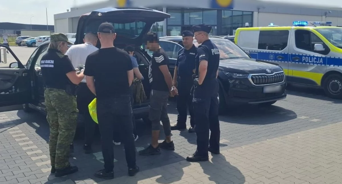 Nielegalni imigranci w naszym powiecie - Akcja policji i straży granicznej 