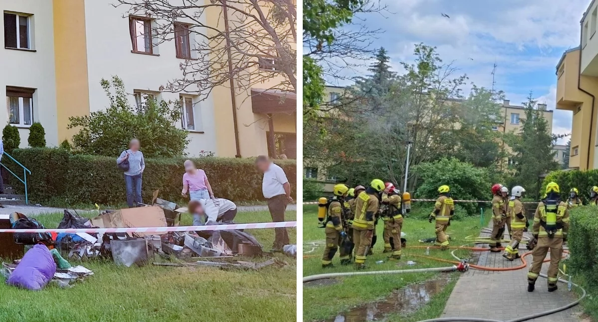 Pożar w bloku. Ewakuowano mieszkańców