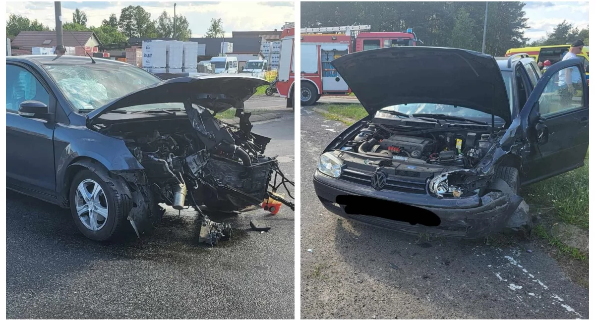 Poważne uszkodzenia pojazdów po kolizji na skrzyżowaniu! Co rozwiązałoby problem?