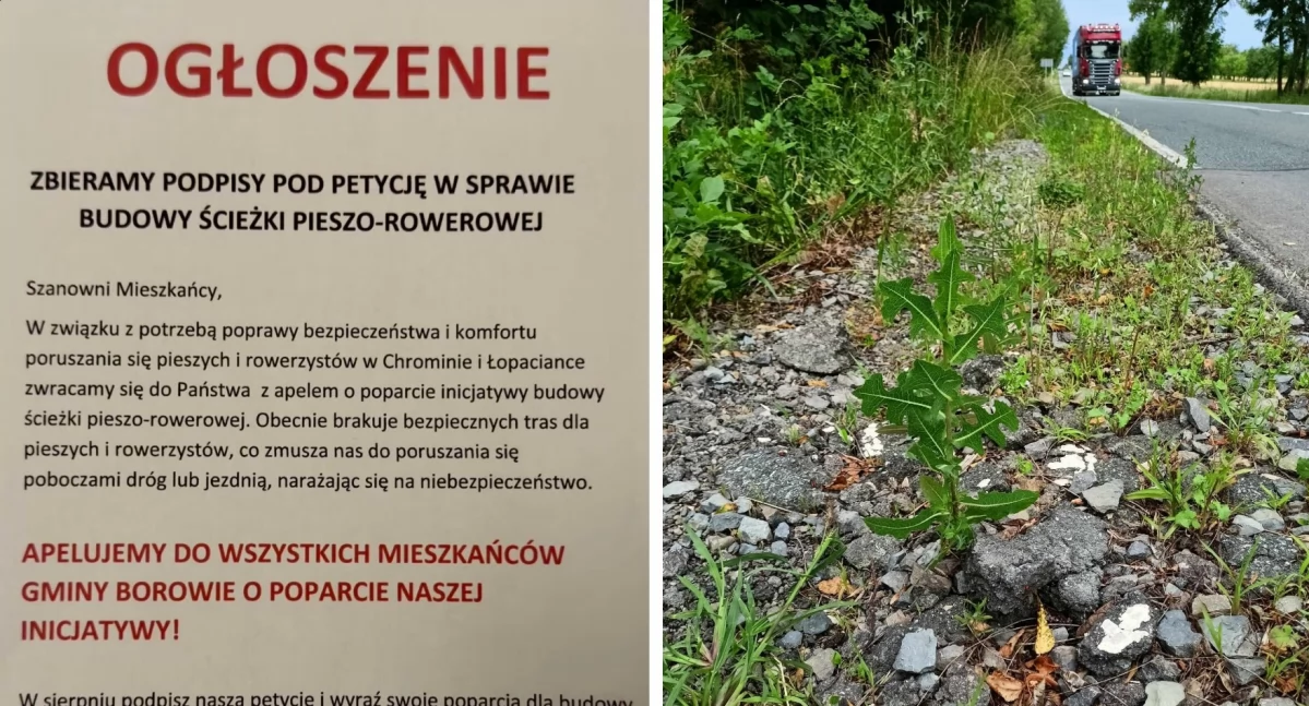 Mieszkańcy walczą o bezpieczną trasę