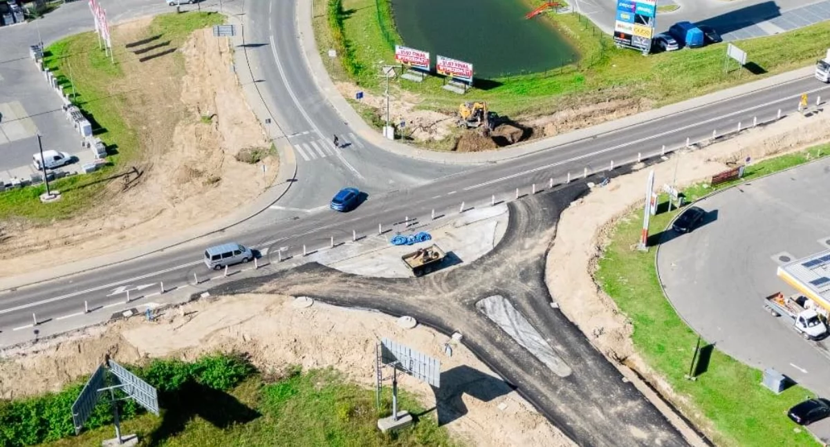 Budowa ronda nabiera tempa. Widać już pierwsze zarysy