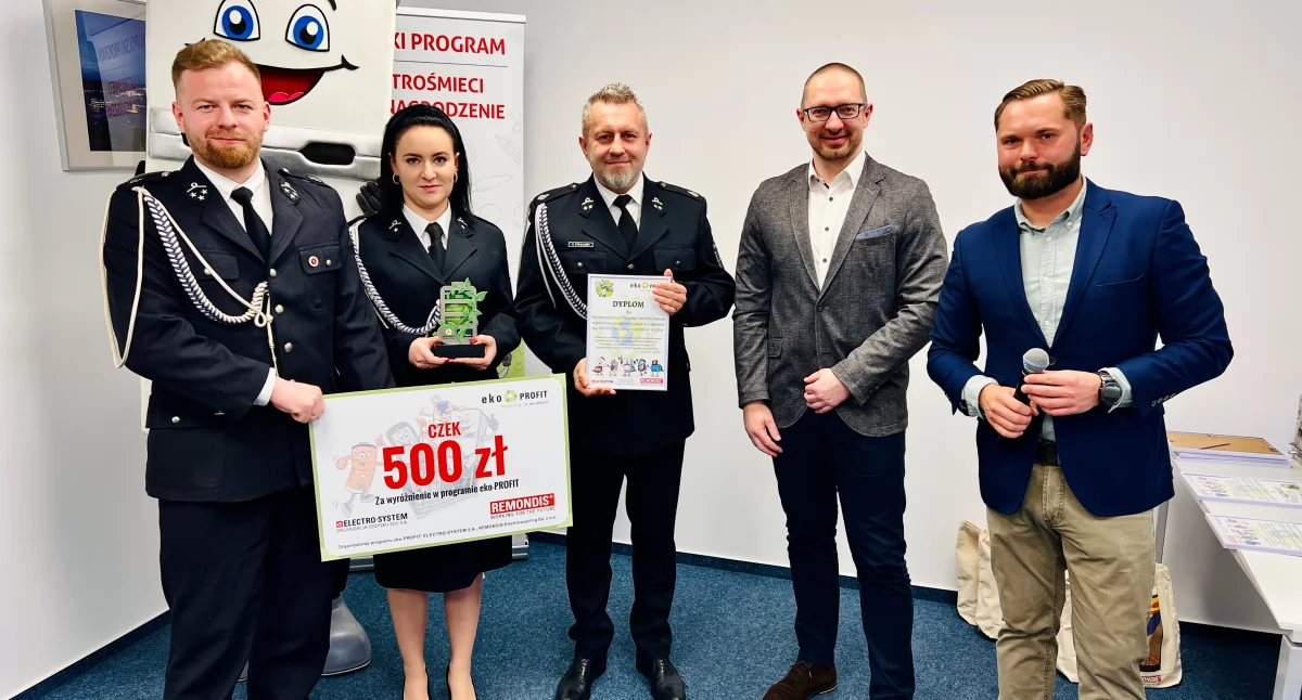 Nasi strażacy w krajowej czołówce zbiórki elektrośmieci