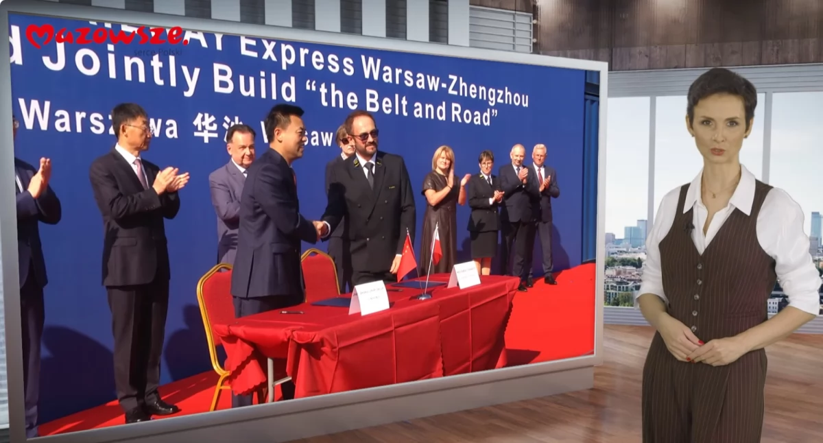 Informacje z Mazowsza - Pierwszy pociąg towarowy z Warszawy do Chin