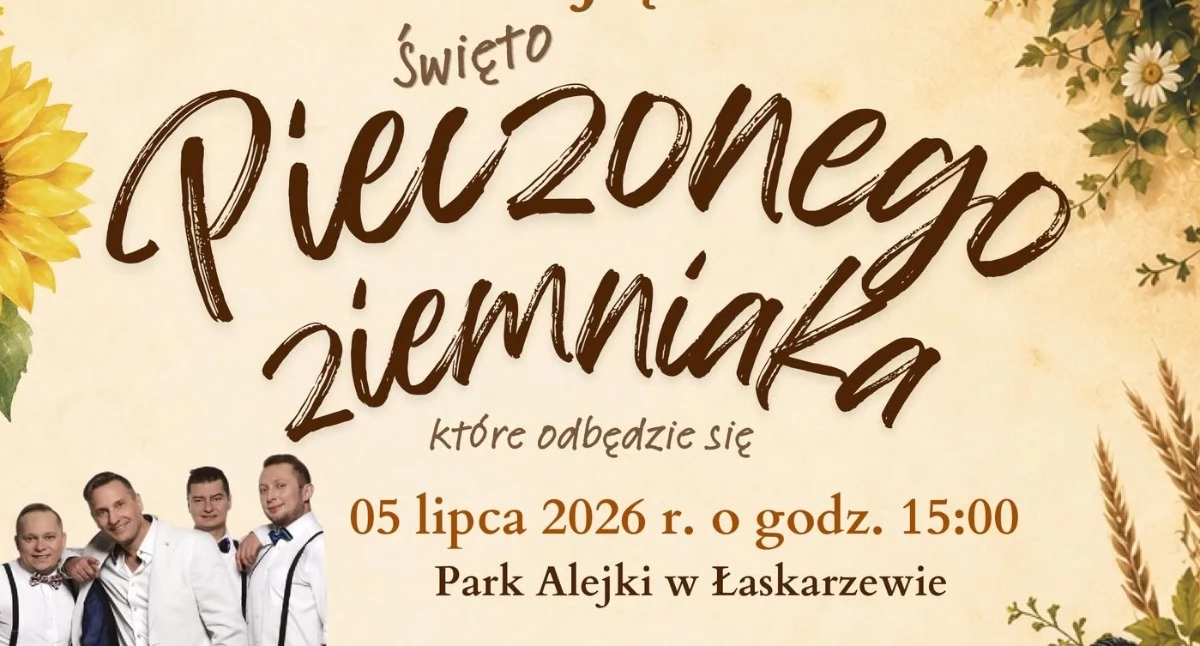 Święto Pieczonego Ziemniaka 2026 w Łaskarzewie: Skaner zagra na żywo, w konkursie do wygrania 1000 zł