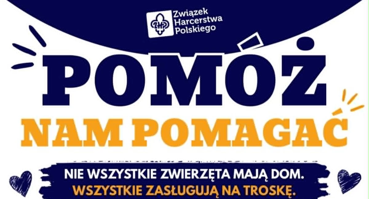 „Pomóż nam pomagać” – harcerska zbiórka dla podopiecznych Fundacji „Przyjaciel Zwierz”