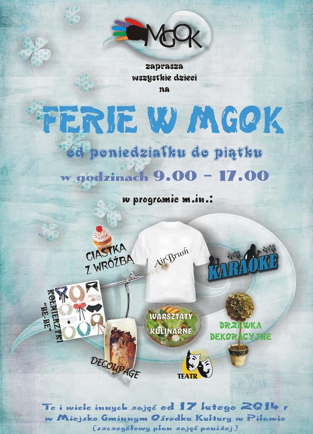 Spędź ferie z MGOK Pilawa