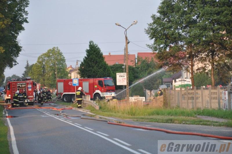 Pożar na stacji gazowej w Lipówkach