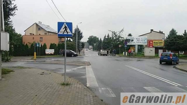 Wypadek na ul. Staszica w Garwolinie