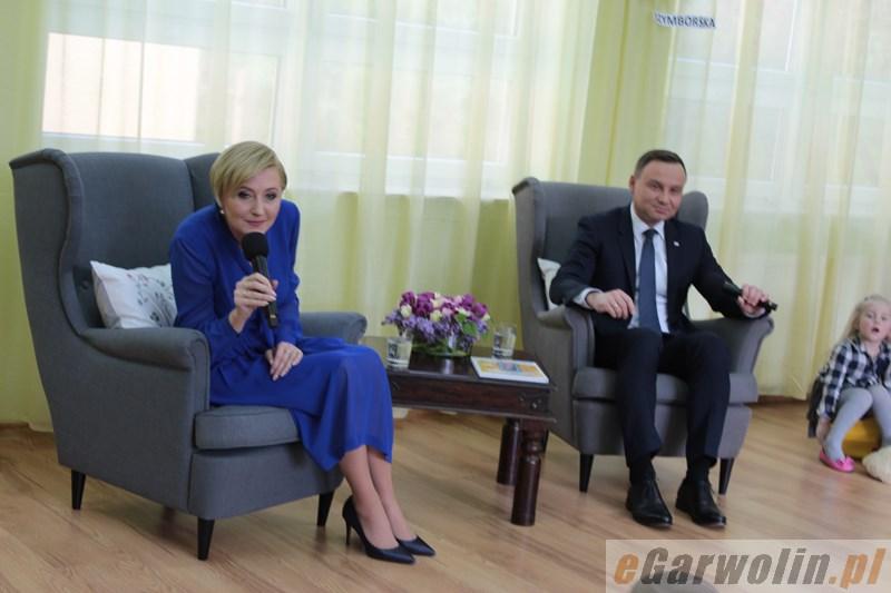 Prezydent Andrzej Duda z żoną na rozpoczęcie roku szkolnego w Wilkowyi
