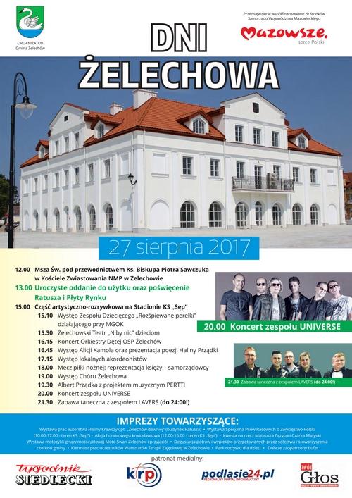 Dni Żelechowa już 27 sierpnia