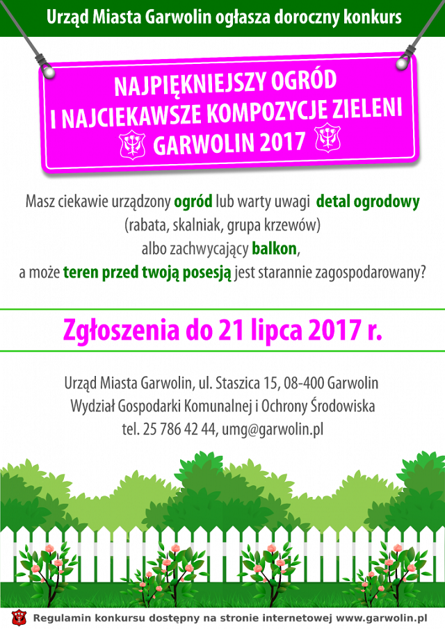 Konkurs na najpiękniejszy ogród