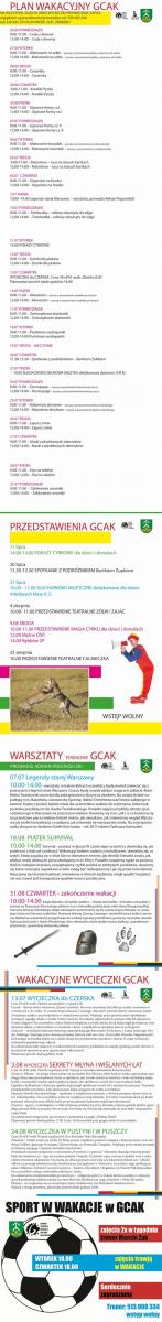 Wakacje w GCAK
