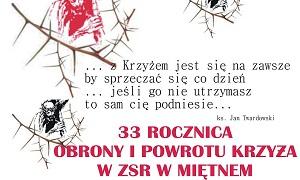 33 rocznica obrony krzyża
