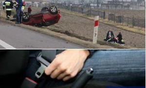 Kobieta zginęła, mężczyzna w ciężkim stanie. Pasy zapinasz dla siebie, nie dla policji! 