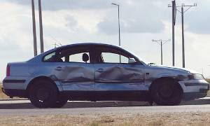 Wypadek przy stacji Shell w Garwolinie: mężczyzna i kobieta w szpitalu