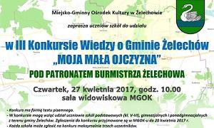 „Moja mała ojczyzna” - konkurs wiedzy o gminie Żelechów